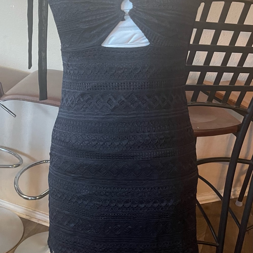 Elegant Black Lace Dress